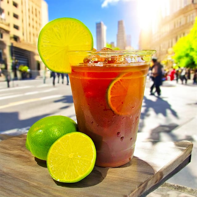 Old Fashioned Thai Ice Tea with Lime - Tangy Twist.