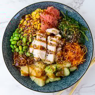 Chicken Poké Bowl - Teriyaki Style